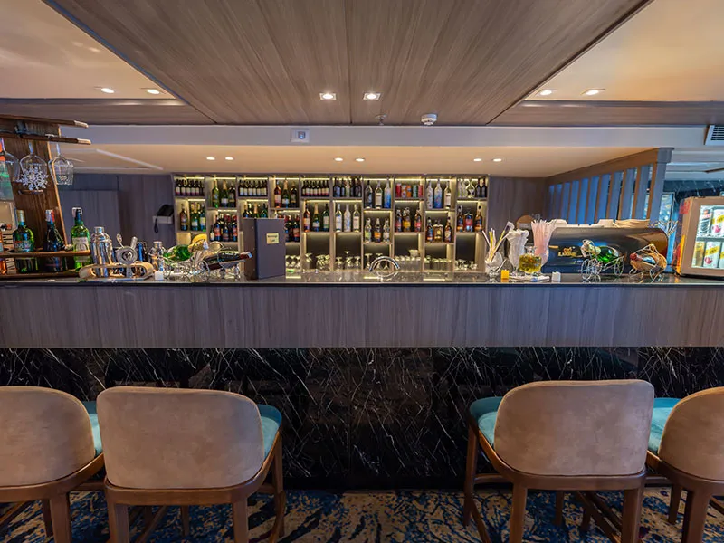 Lounge aboard the Golden Boat Nile Cruise Nile cruise